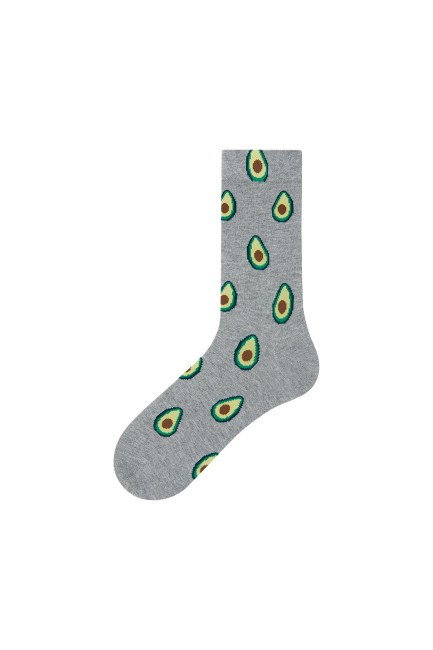 Bross 3-Pack Avocado Patterned Men's Socks - Thumbnail