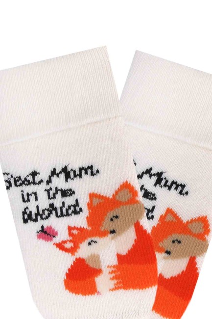 Bross 3-Pack Best Mom Anti-Slip Terry Baby Socks - Thumbnail