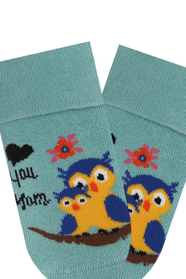 Bross 3-Pack Best Mom Anti-Slip Terry Baby Socks