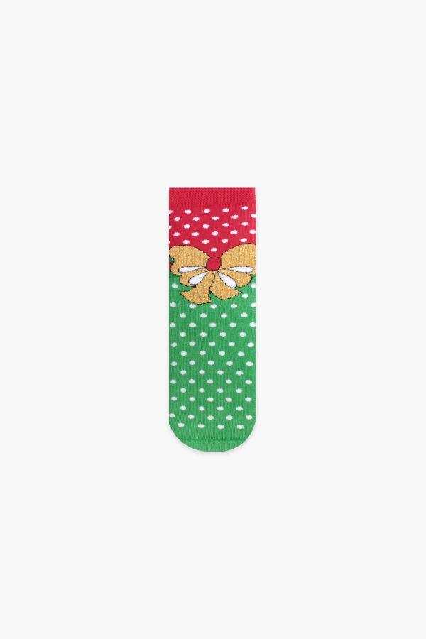 Bross Boxed 2-Pack Merry Christmas Patterned Terry Kids' Socks