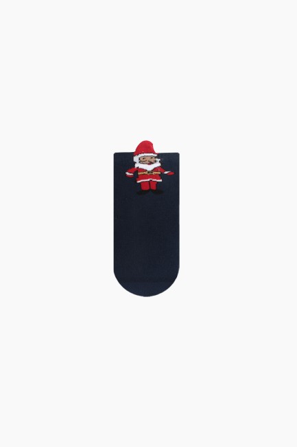 Bross Boxed 3-Pack Christmas Patterned Anti-Slip Baby Terry Socks - Thumbnail