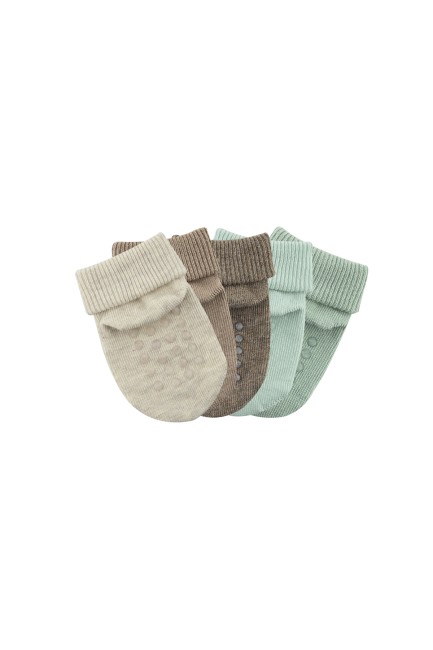 Bross Boxed 5-Pack Organic Cotton Baby Socks -2 - Thumbnail