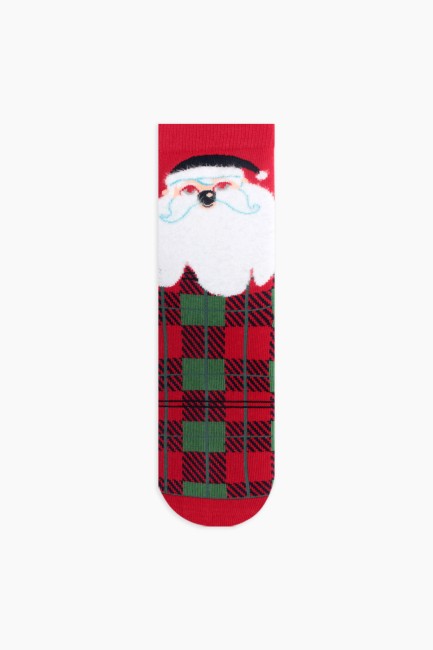 Bross Boxed Christmas Patterned Baby-Family Socks Combination - Thumbnail