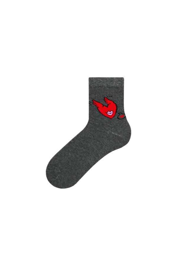 Bross Couple Combination Heart Patterned Socks