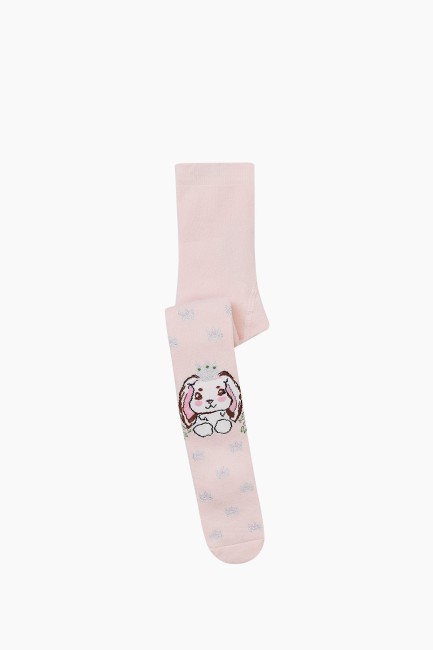 Bross - Bross Rabbit Patterned Terry Baby Tights 