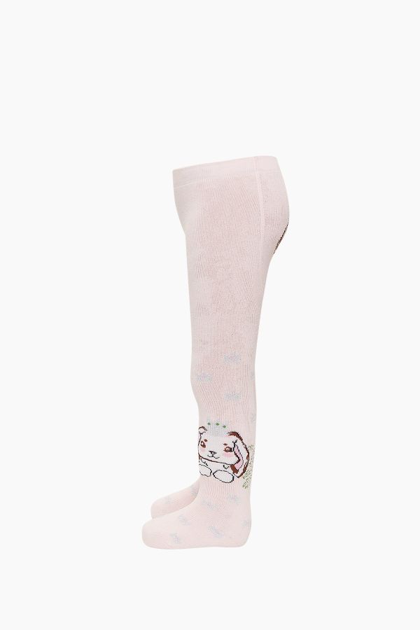 Bross Rabbit Patterned Terry Baby Tights