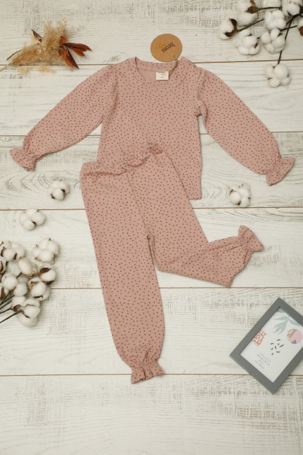 Bross - Bross 100% Cotton Baby Girl Pyjama