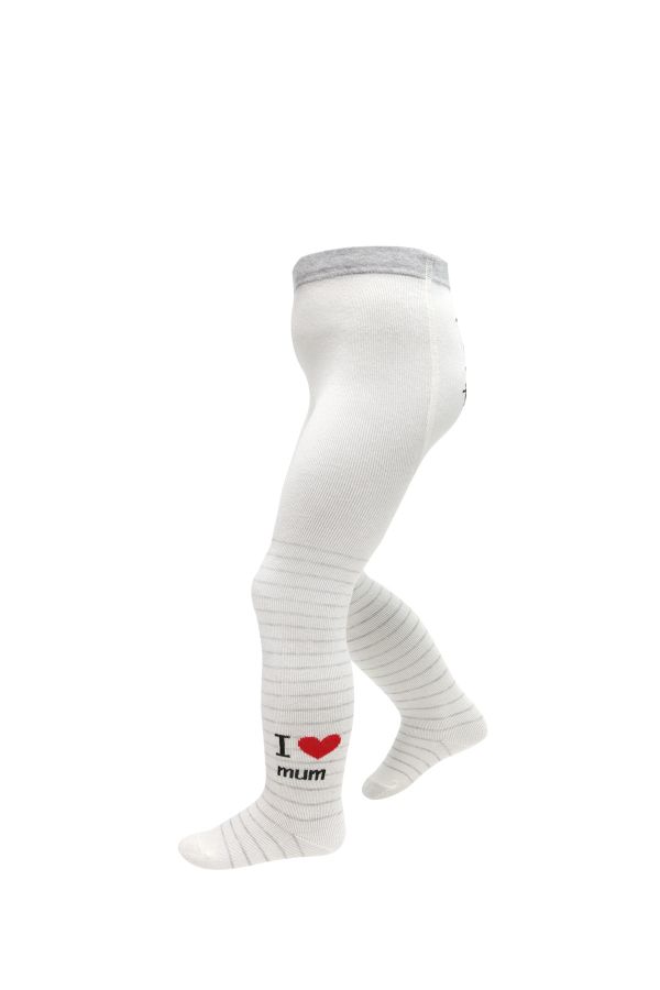 Bross I Love Mum Yazılı Bebek Külotlu Çorap