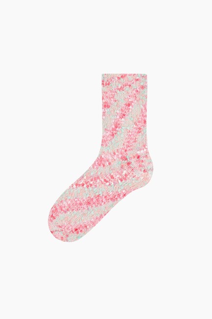 Bross Karışık Renkli Peluş Çorap - Thumbnail