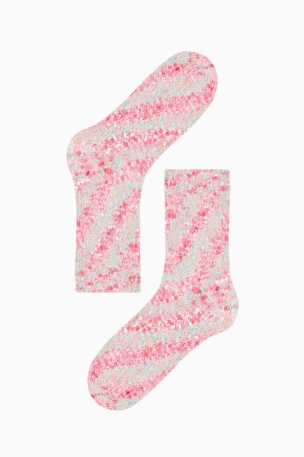 Bross Karışık Renkli Peluş Çorap - Thumbnail