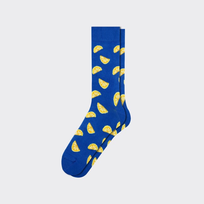 Lemon Pattern Men s Socks - Thumbnail