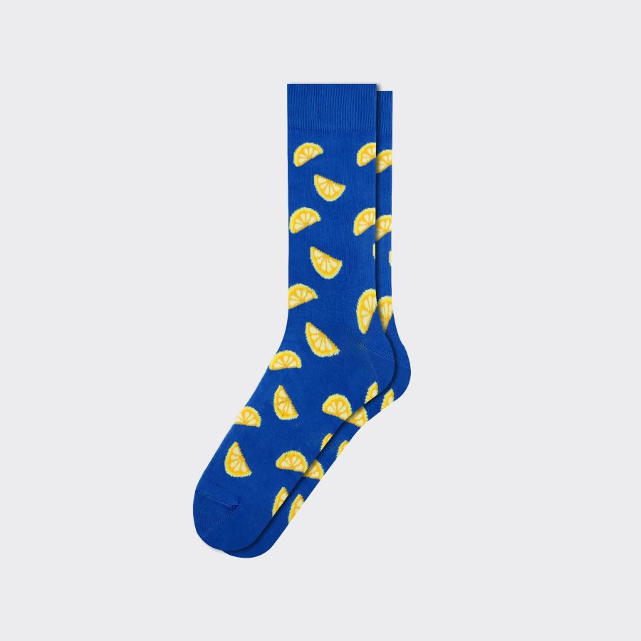 Lemon Pattern Men s Socks