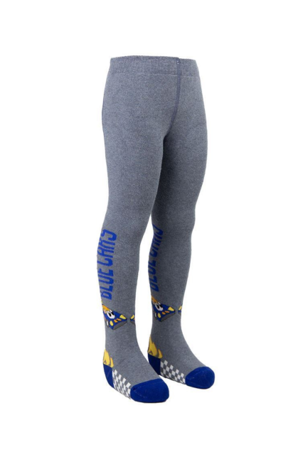 BROSS - Mavi Arabalı Çocuk Havlu Külotlu Çorap