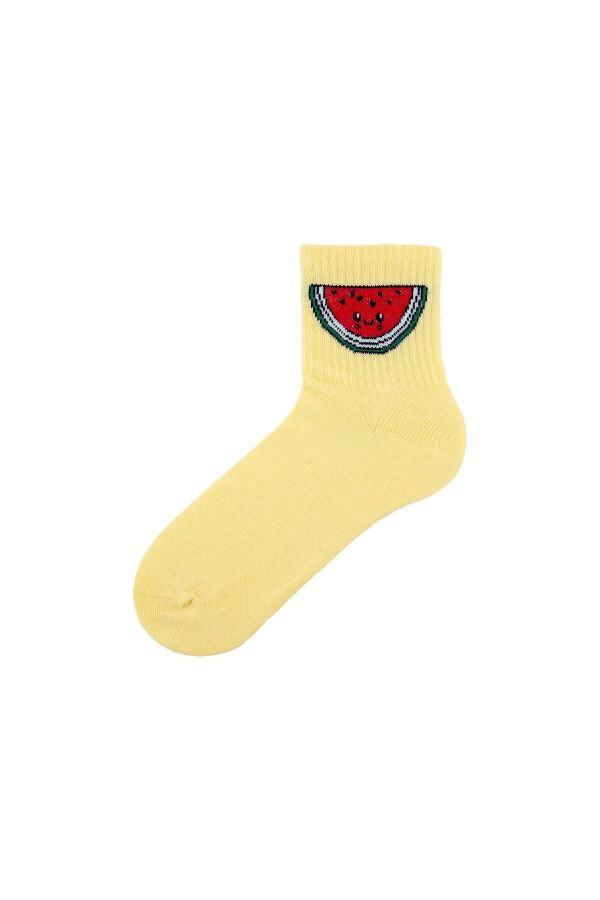 Tülip Meyveler Pamuk Karışık Kadın12li Soket Çorap
