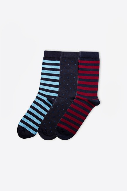 Tülip Erkek Desenli Karışık12li Erkek Soket Çorap - Thumbnail