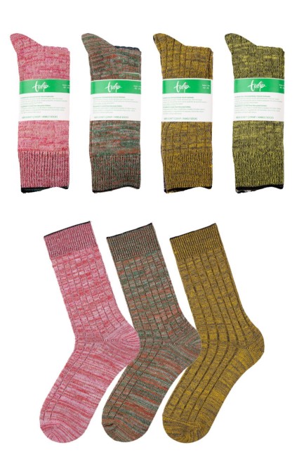 Bross - Tülip Erkek Muline Karışık12li Erkek Soket Çorap