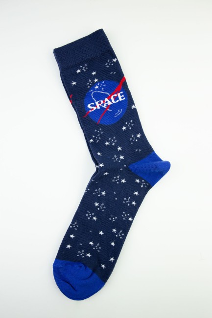 Bross 3lü Uzay Temalı Garson Erkek Soket Çorap - Thumbnail